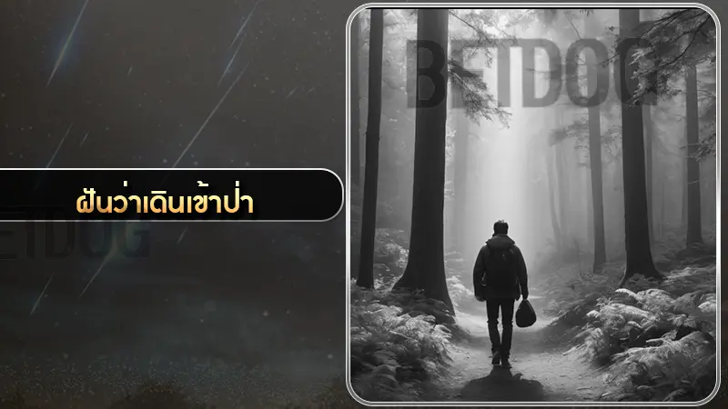 ฝันว่าเดินเข้าป่า